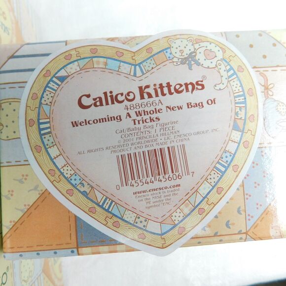 Calico Kittens Enesco Lot of 2 Kitty Figurines 826030A 488666A Boxed NEW NIB - Picture 3 of 14